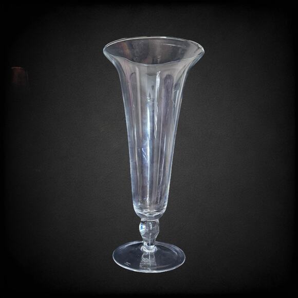 16” Marquis Waterford Cryatal -VINTAGE GARDEN COLLECTION Footed Blown Glass Vase - Picture 1 of 10